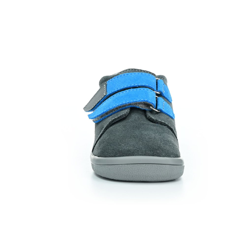Beda Robin mit Membran und Hinterkappe (BF 0001/W/M/OP/FW) dunkelgraue Barfuß-Stiefeletten