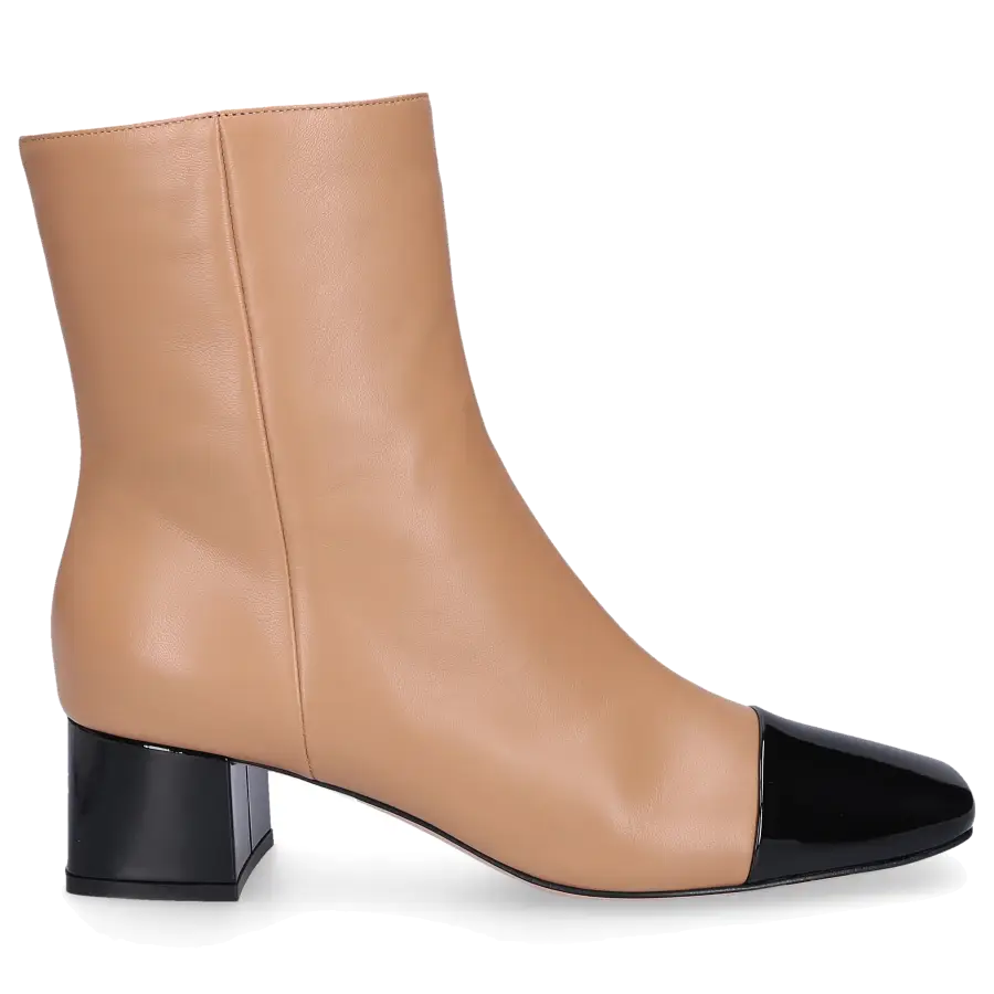 Gianvito Rossi - Klassische Stiefeletten LOGAN 45 Nappaleder - beige