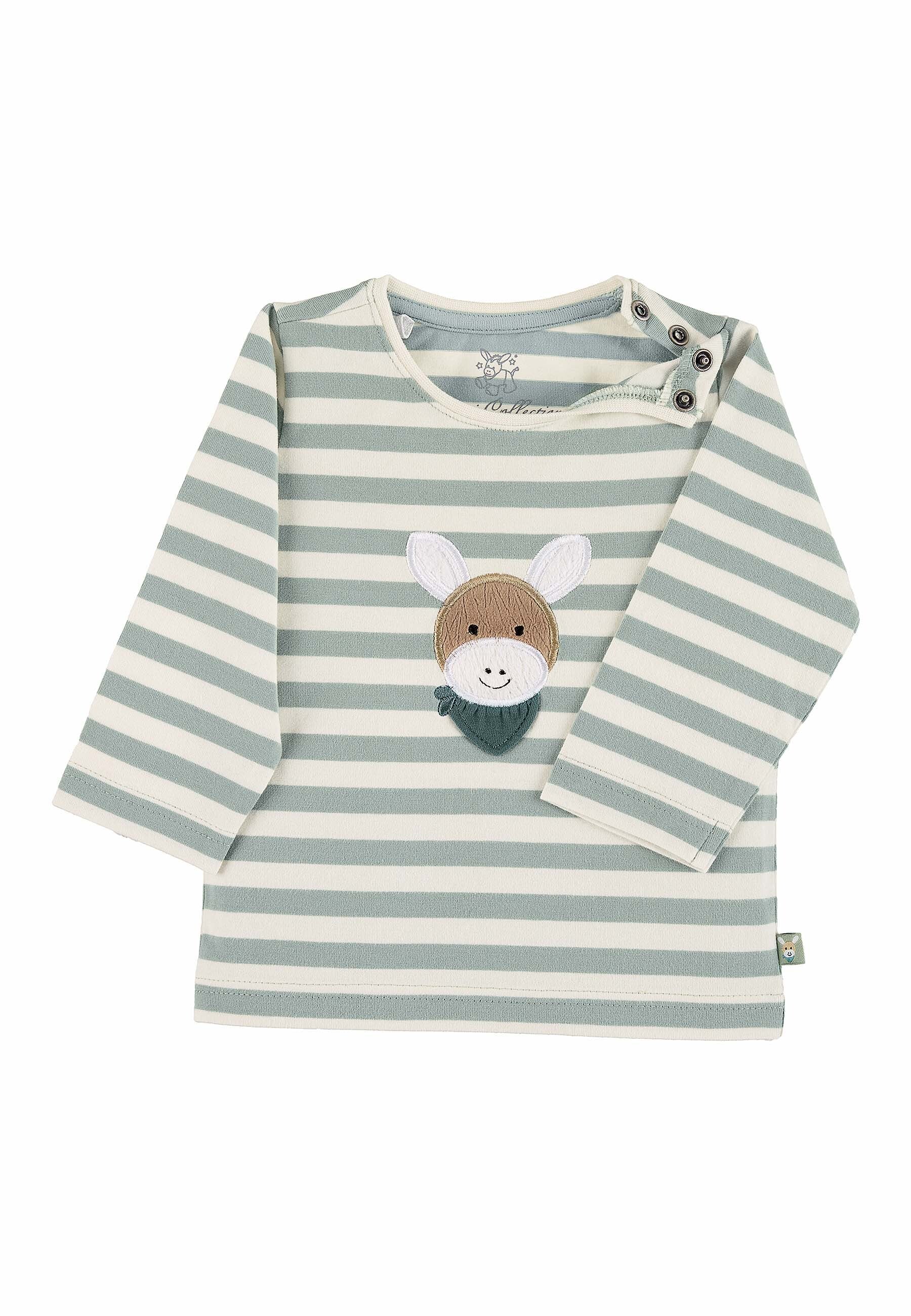 GOTS Set Langarm-Shirt u. Hose Esel Emmi, Jersey