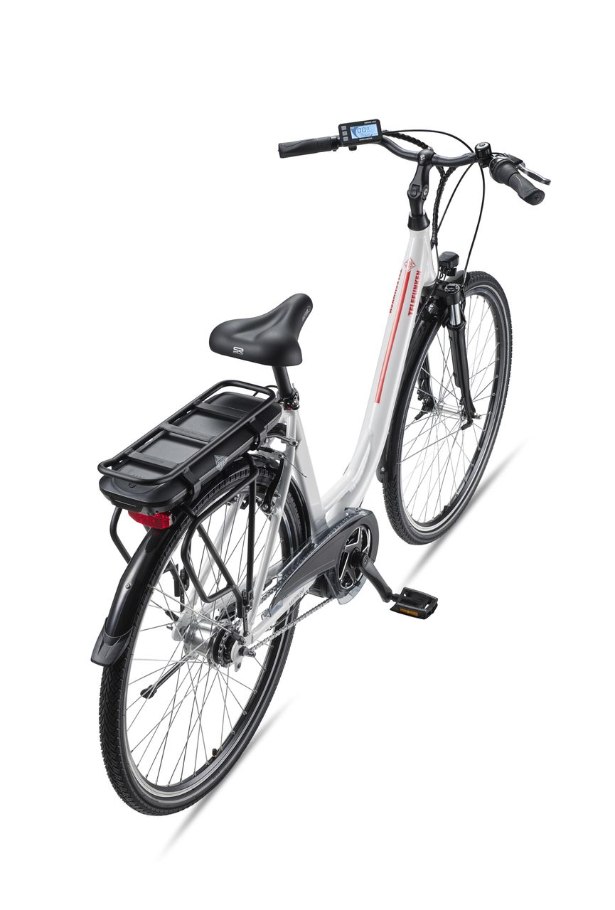 Telefunken Damen City E-Bike RC890 Multitalent mit 7-Gang Shimano Nabenschaltung, Weiß