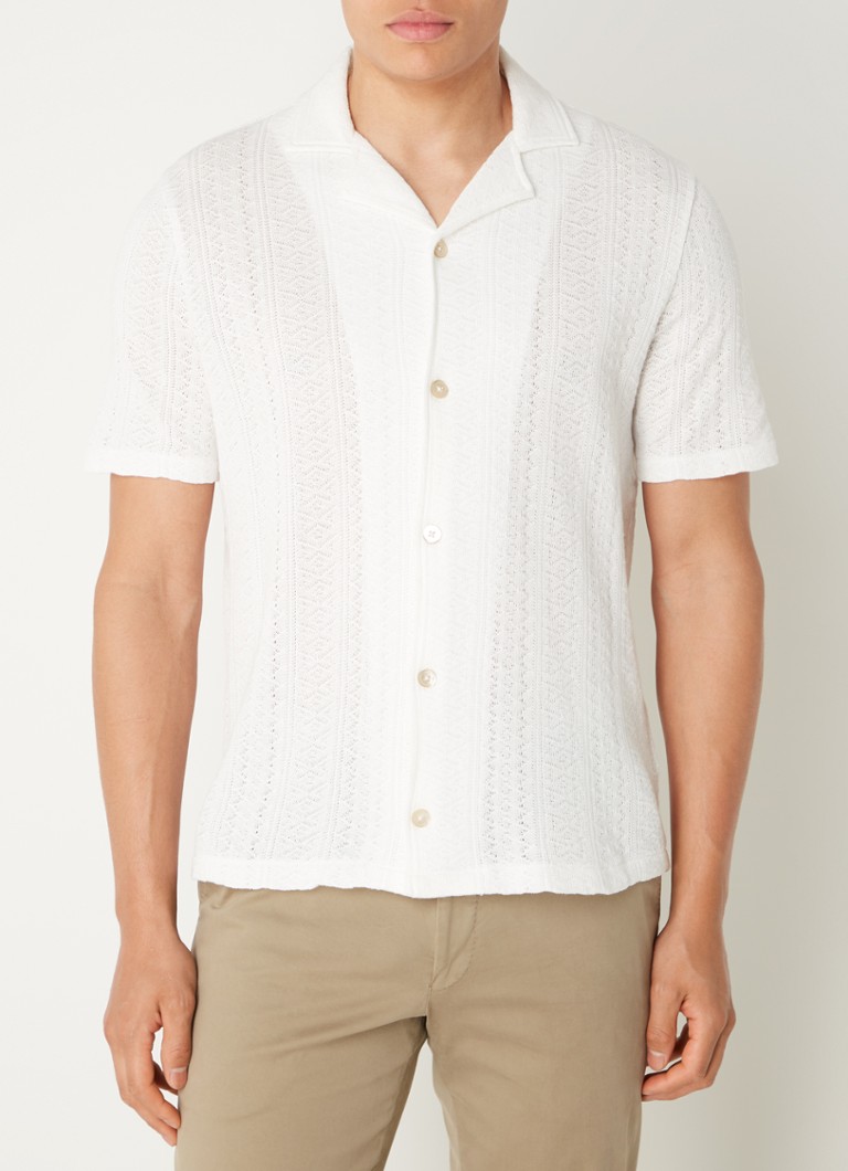 Oscar Jacobson Mattis regular fit shirt with openwork design