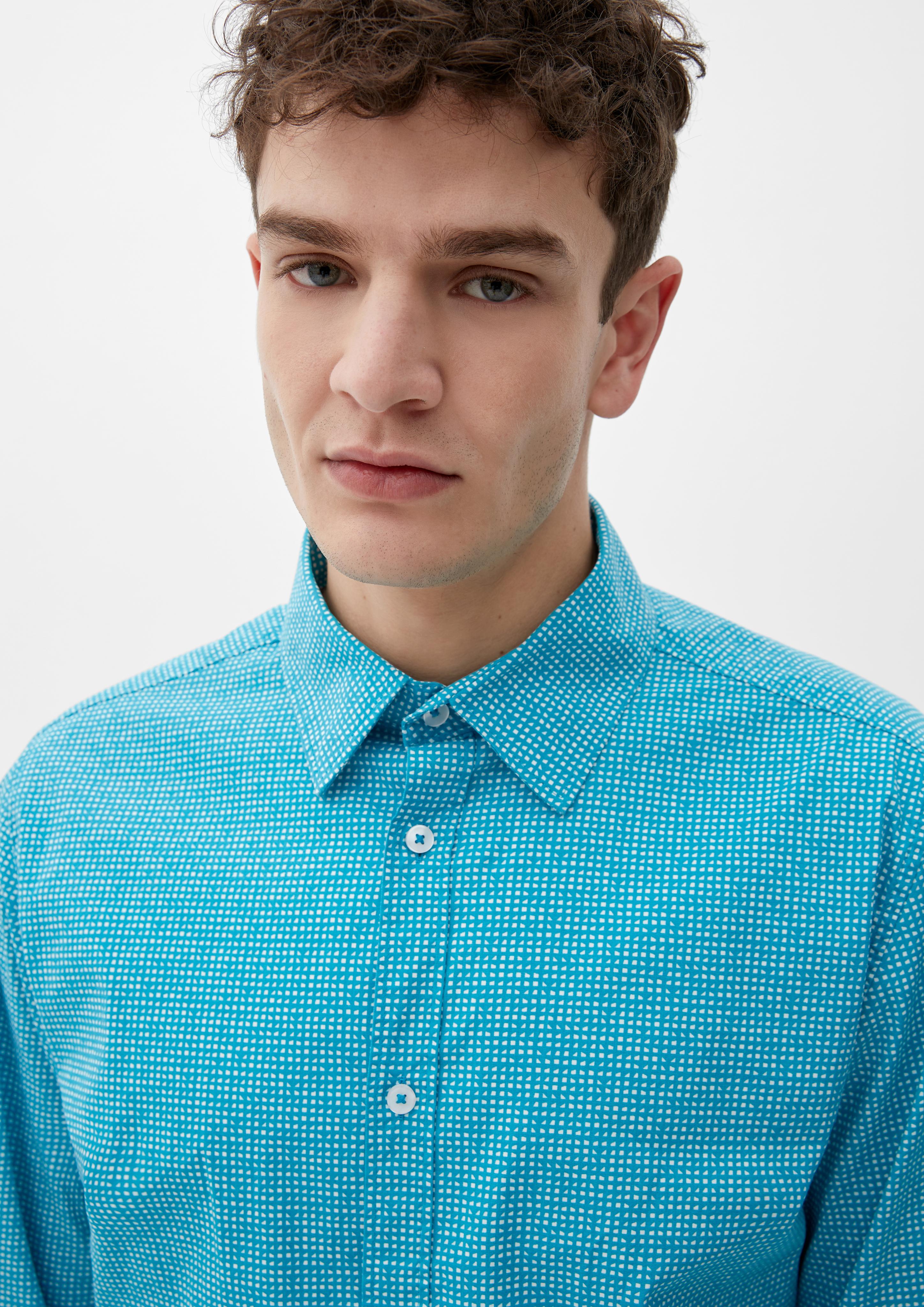 Slim: Hemd mit Allover-Print  2127455-63A3