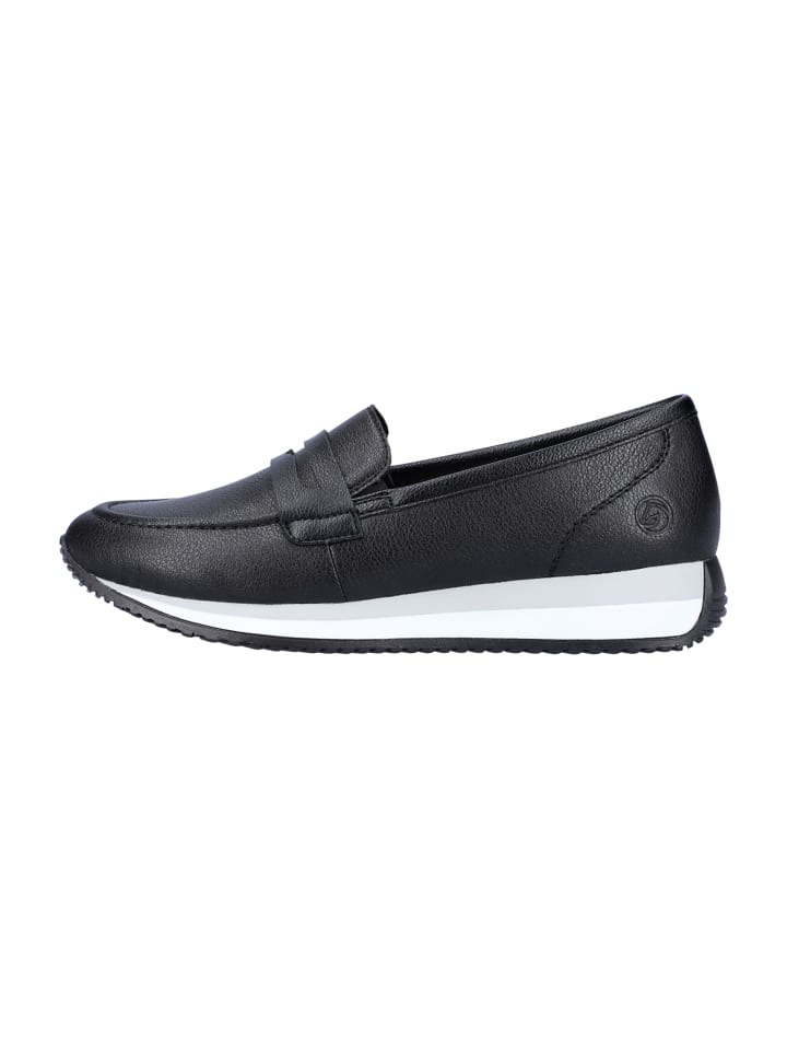 remonte Plateau Slipper in Schwarz günstig kaufen