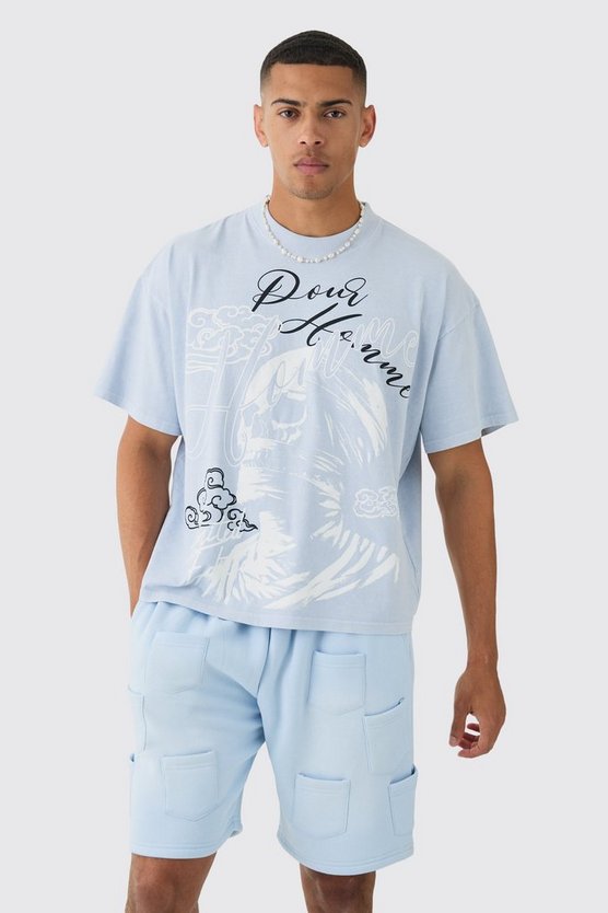 Oversize Totenkopf-Print