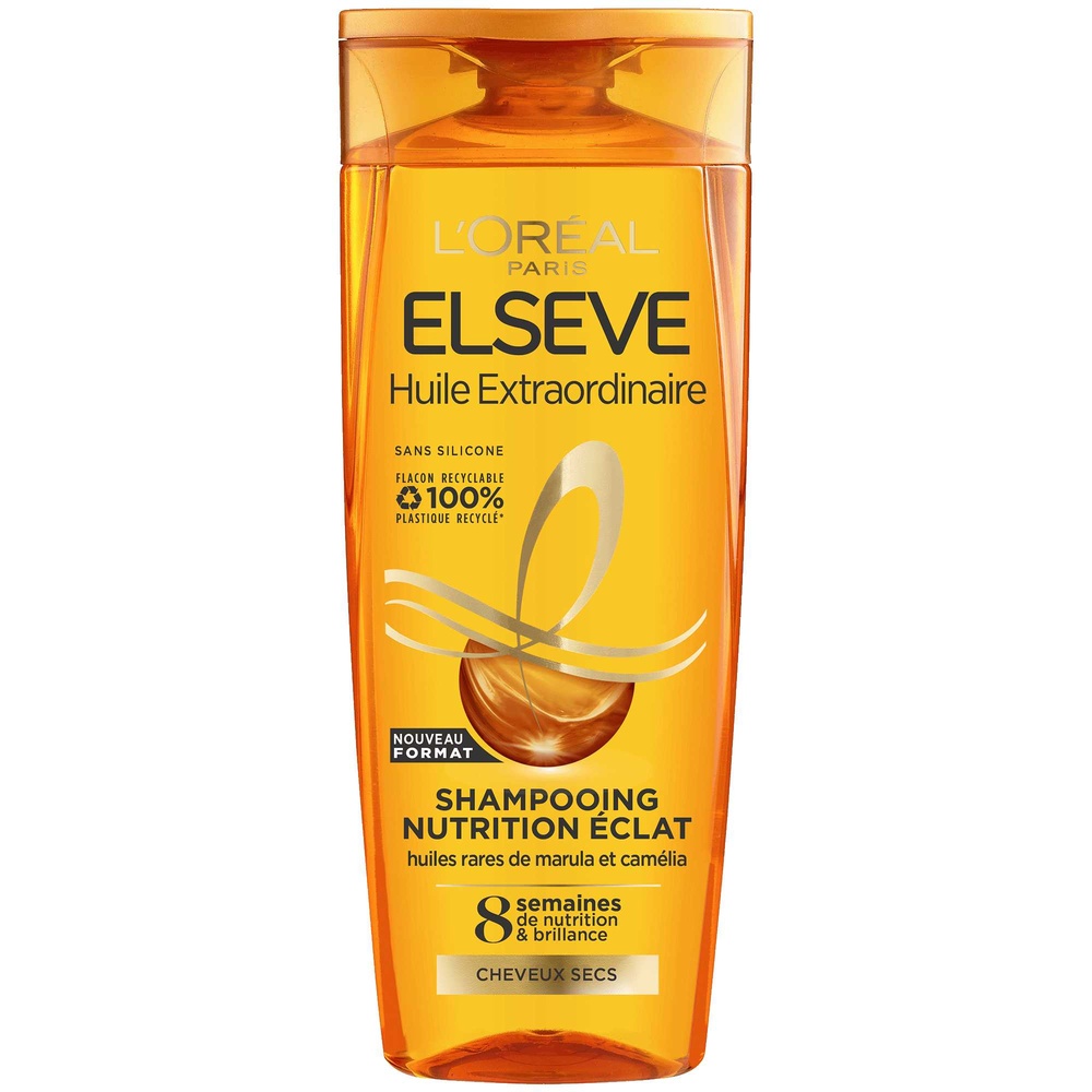 L'Oréal Paris Elseve Huile Extraordinaire Shampooing Marula et Camélia 300ml Shampoing cheveux secs