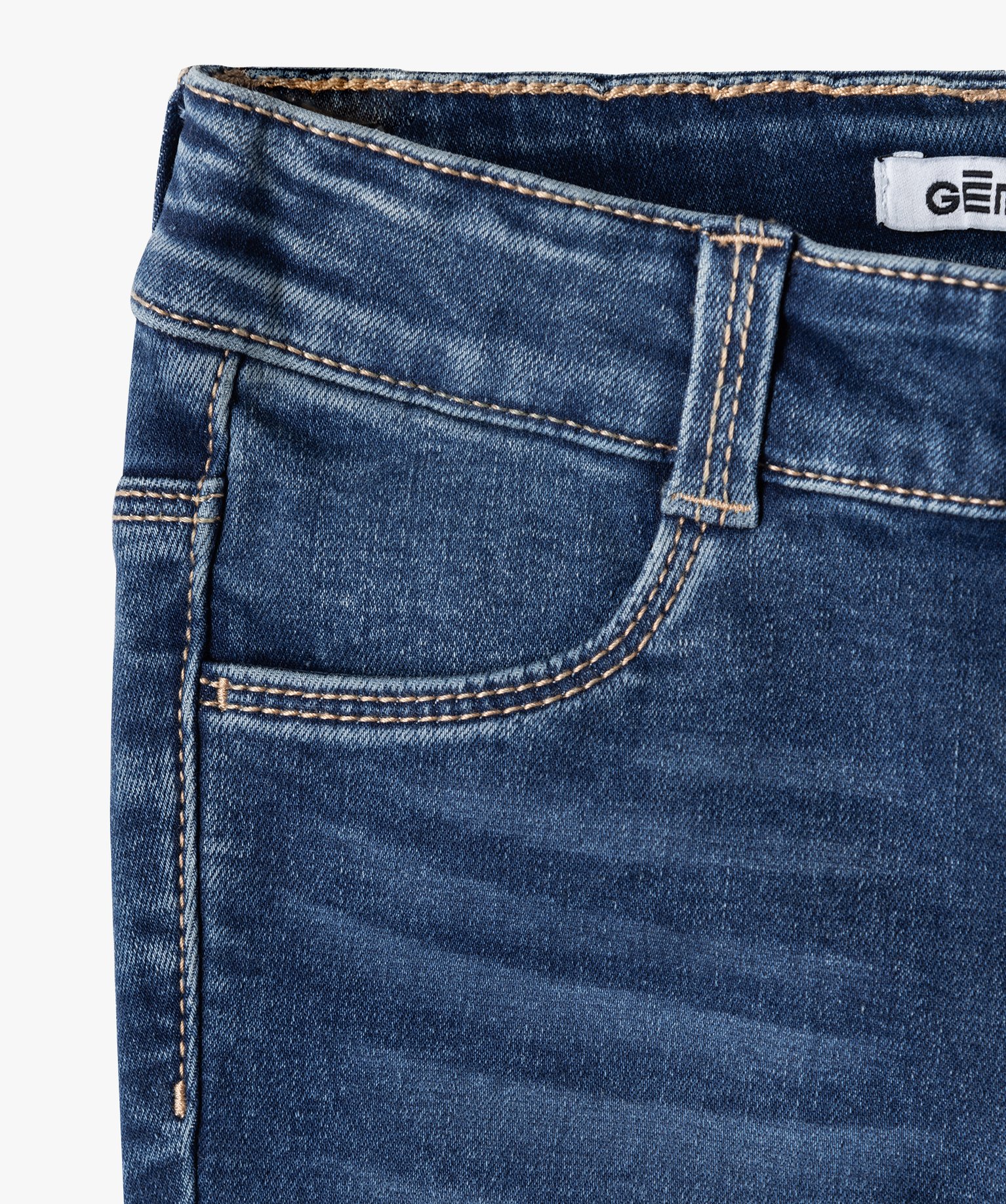 Jean ultra skinny à taille réglable fille stone | GEMO