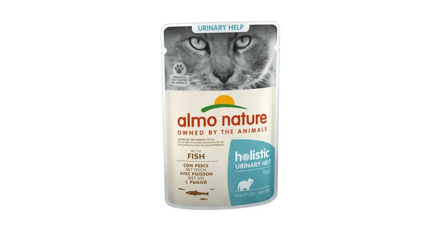 almo nature Katzennassfutter Cat Holistic Urinary mit Fisch 70 g