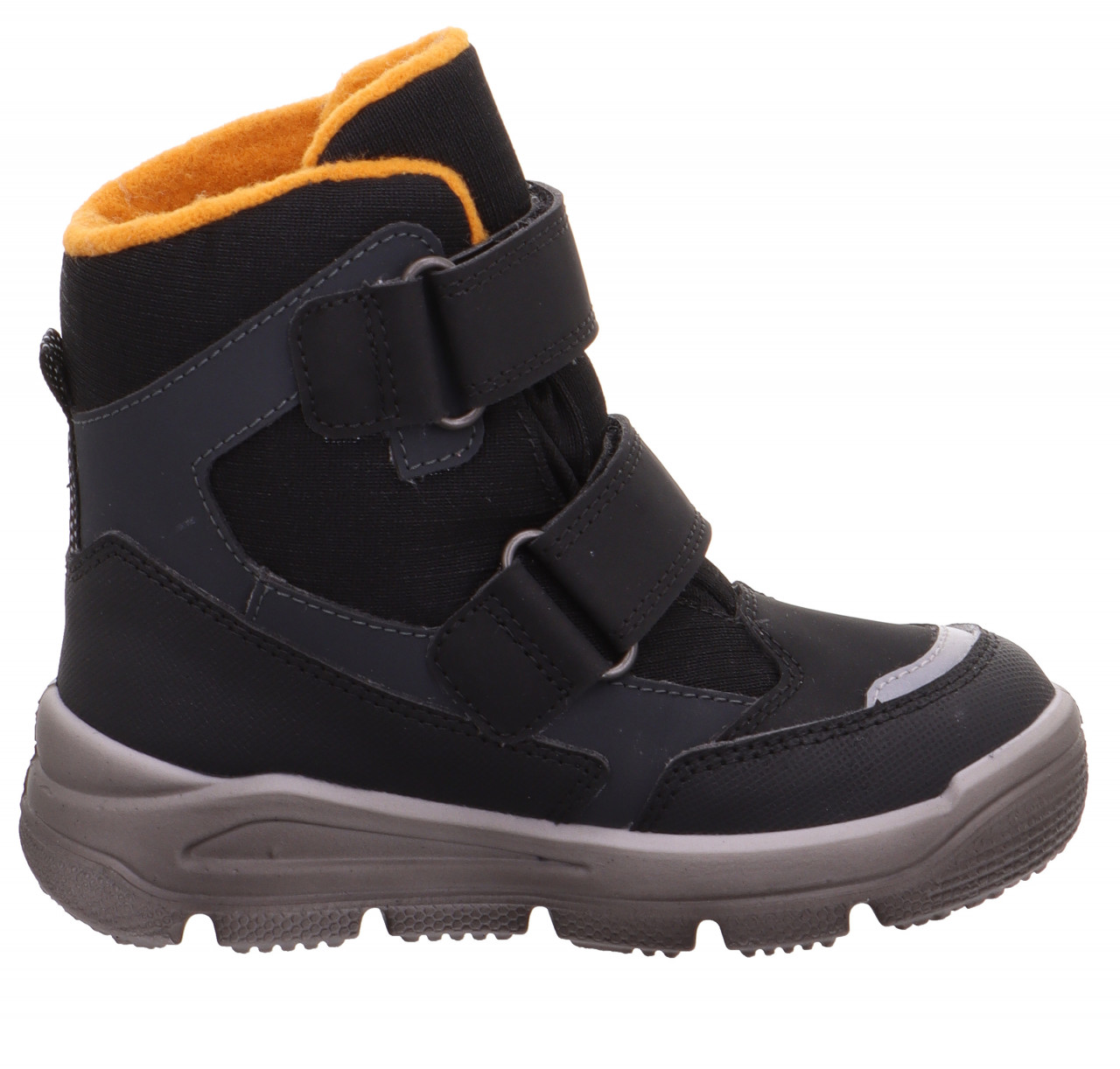 MARS - Schwarz/Orange Boots mit Klettverschluss