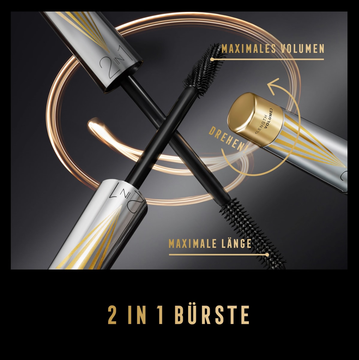 Mascara Masterpiece 2in1 Lash Wow 002 Black Brown, 7 ml