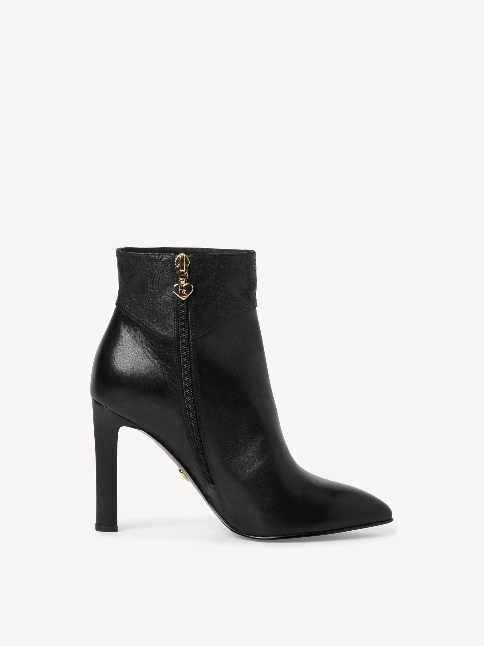 Bottine en cuir - noir