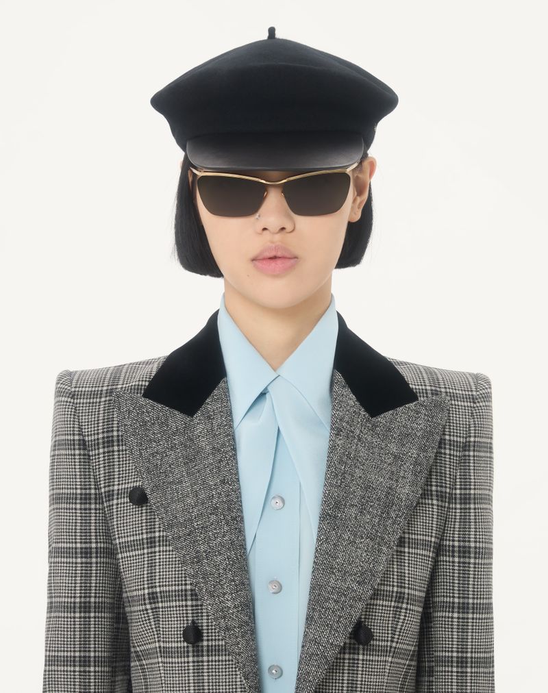 Camisa de crepe de chine