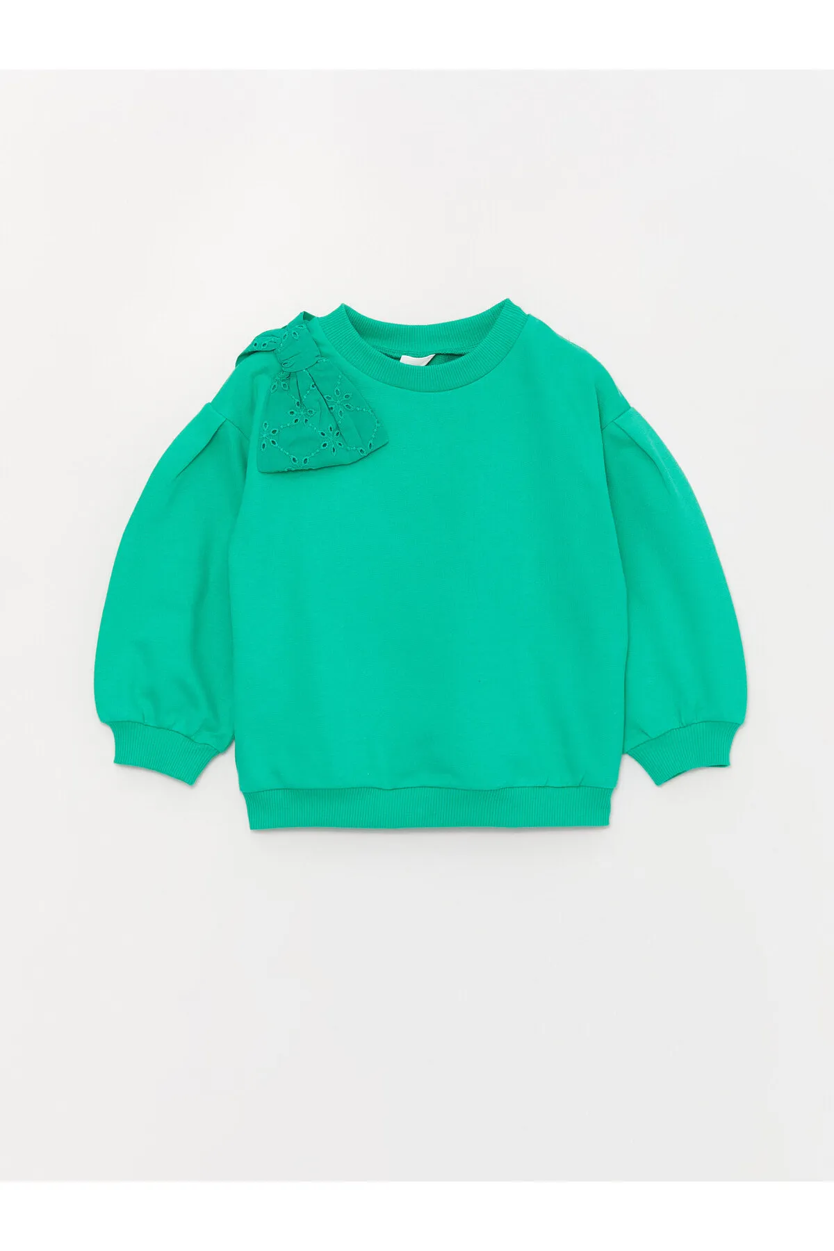 LC Waikiki  Langarm-Sweatshirt mit Rundhalsausschnitt und Schleife für Mädchen