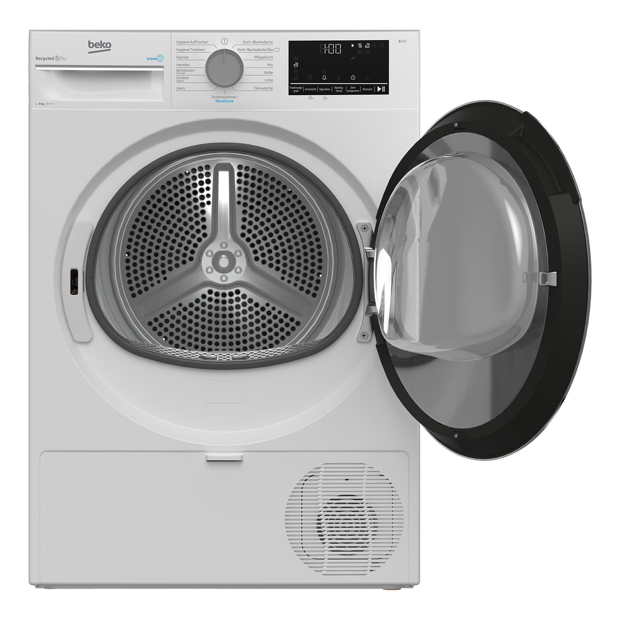BEKO Wärmepumpentrockner B3T22491, 8 kg, Pro Smart Inverter Motor, Dampffunktion, Aquawave Schontrommel