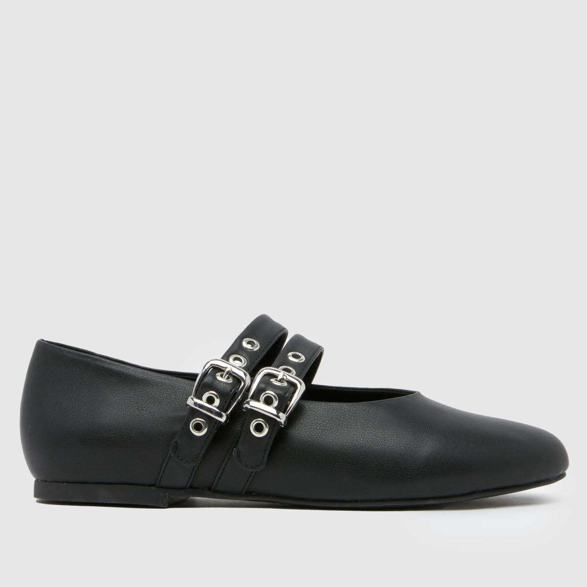 Schuh – Livy – Svarta ballerinaskor med platta tå