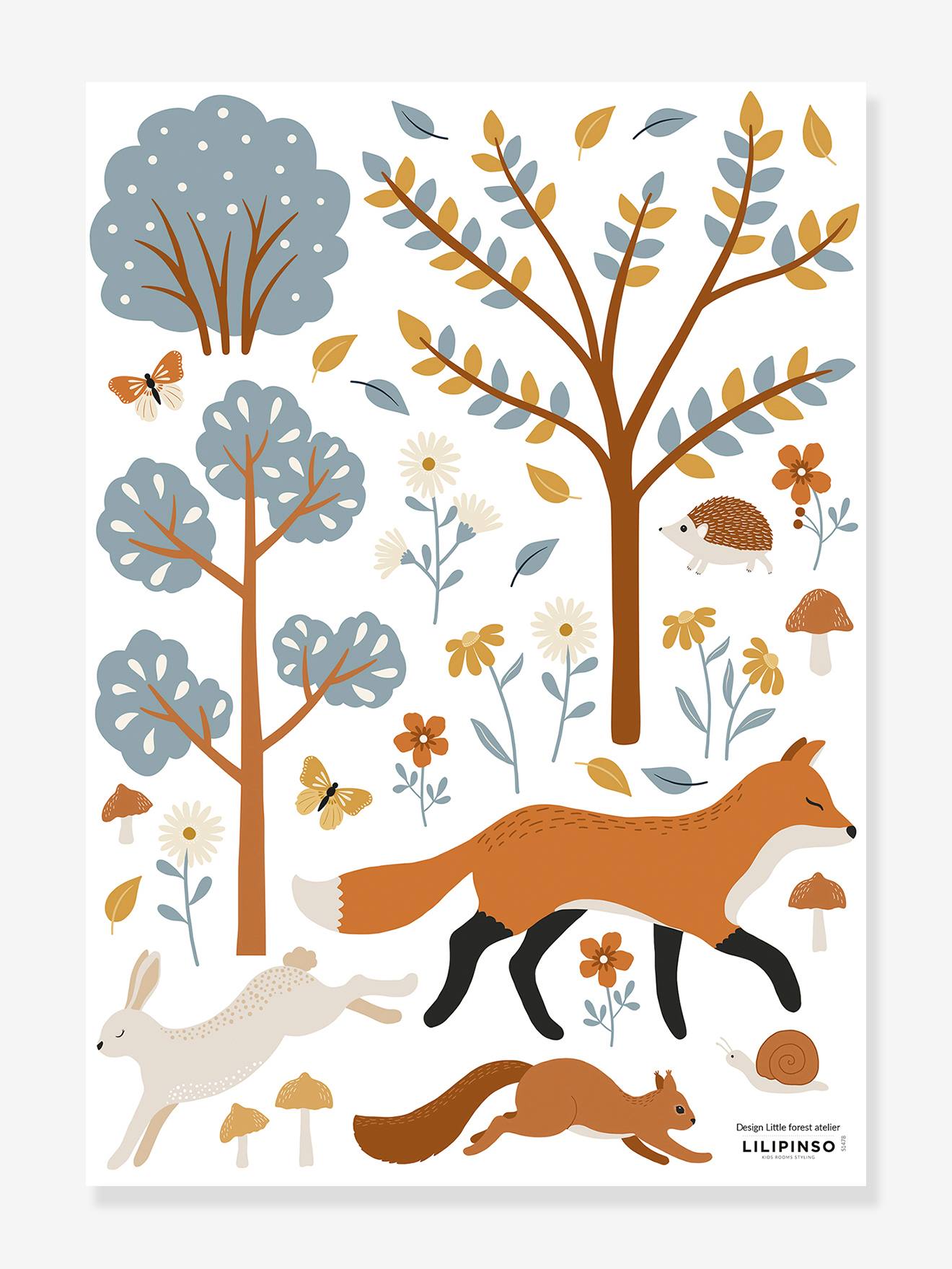 Stickers Renard Joro LILIPINSO marron