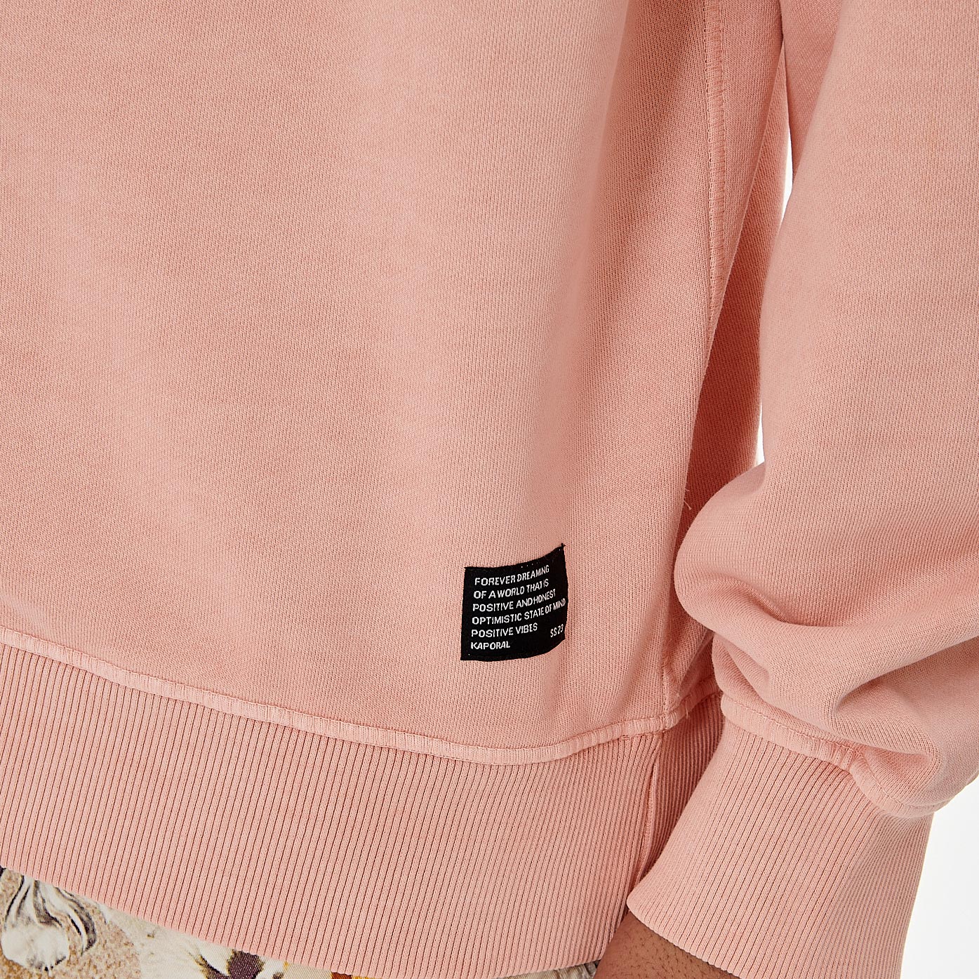 CREW   Sweat rose Homme en 100% coton