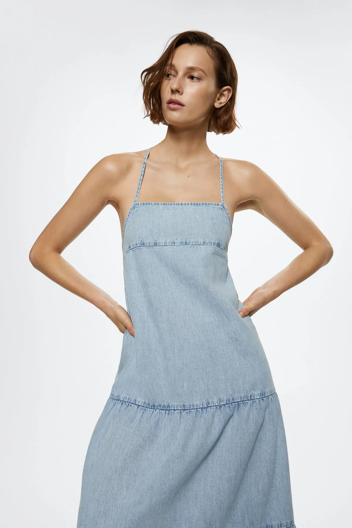 MANGO  27018647 Damen/Mädchen Hellblau