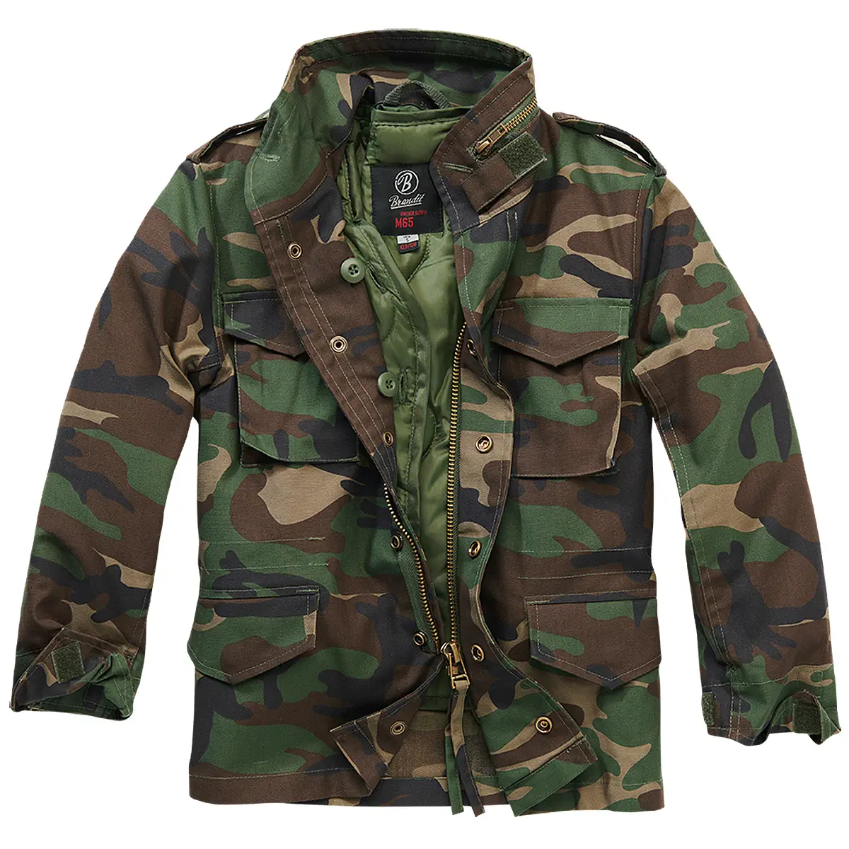 Brandit Kinder Feldjacke M65 woodland