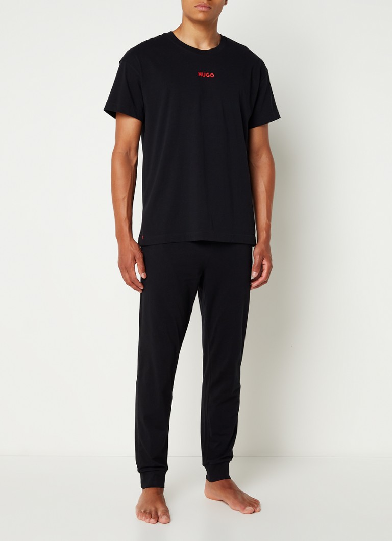 Haut de pyjama en coton HUGO BOSS avec logo