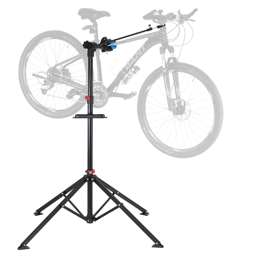 Monzana Fahrradmontageständer 108-190 x 144cm schwarz / blau
