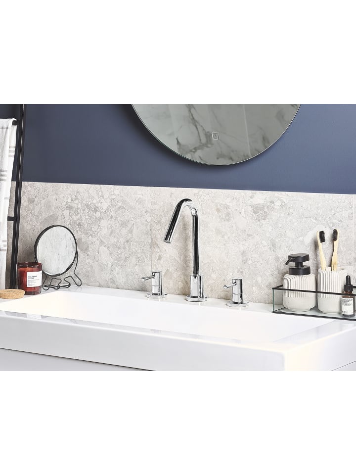 Beliani Wasserhähne KALAMBO in Silber - (W) 5.5 x (H) 27 x (L) 13 cm günstig kaufen onesize
