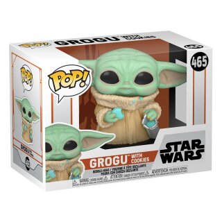 Star Wars The Mandalorian POP! TV Vinyl Figur Grogu w/ Cookie 9 cm