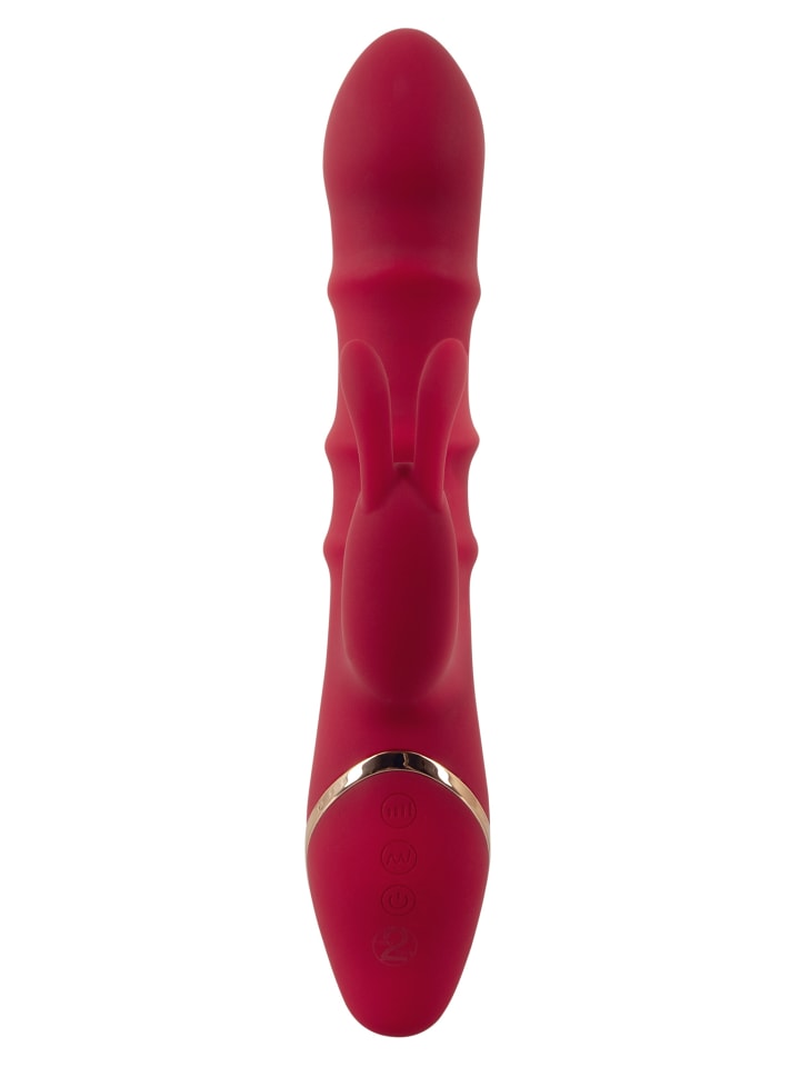 You2Toys Rabbitvibrator Rabbit Vibrator with 3 Moving Rings in rot günstig kaufen 23,5