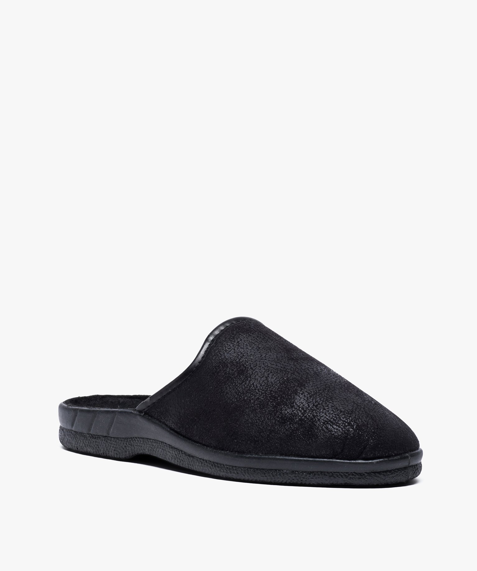 Chaussons homme forme mules noir | GEMO