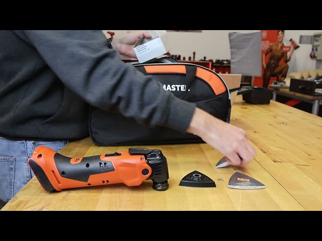 Fein 71293869000 AMM 500 PLUS AS Accu-multitoolsett 1x 18V 2.0Ah batteri og lader i nylontas