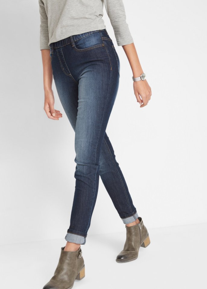 Jeans-Jeggings mit Bequembund, Skinny