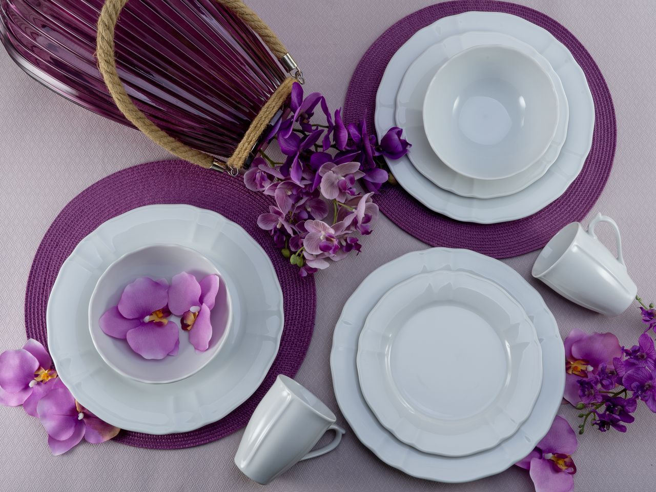 CreaTable Flora weiss Kombi 16-tlg