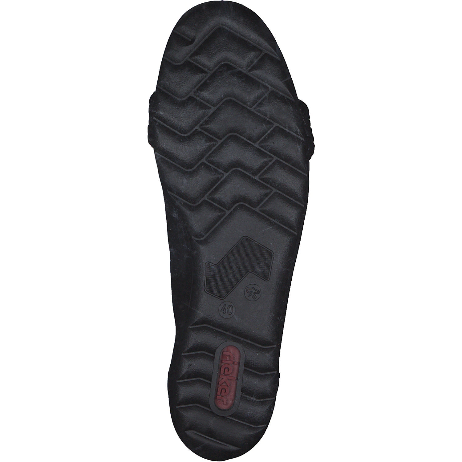 Rieker L9358, Ballerinas, Damen, schwarz/black
