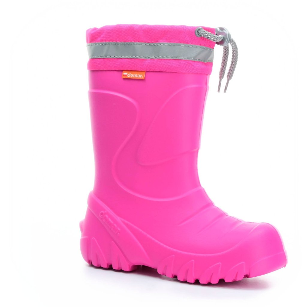 Demar Mammut rosa Gummistiefel AD mit Woll-Innensocke