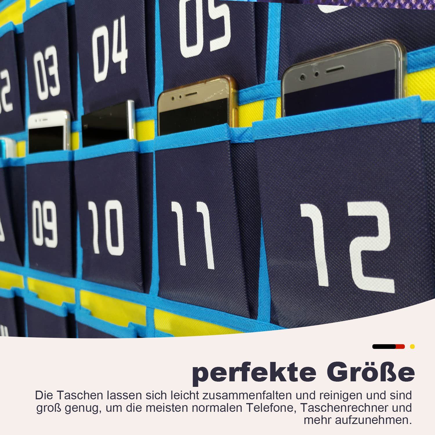 MAGICSHE Aufbewahrungstasche Handy-Taschen Klassenzimmer Nummerierung
