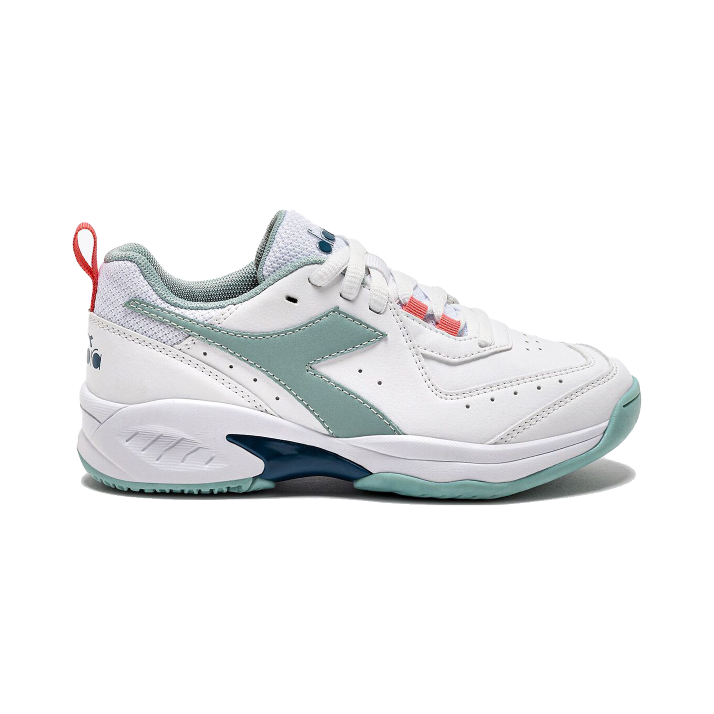 S. Challenge 5 Allcourtschuh Kinder - Weiß, Mint