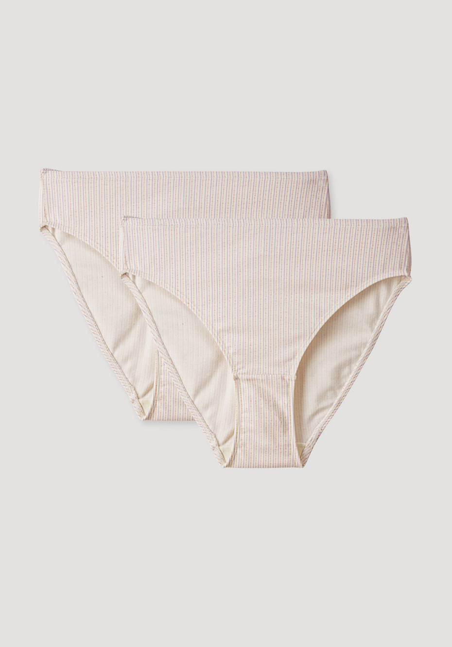 Midislips high waist im 2er Set aus reiner Bio-Baumwolle