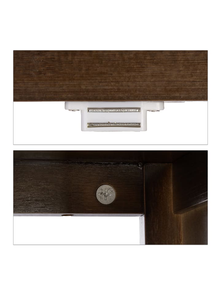 relaxdays Badezimmerschrank in Dunkelbraun - (B)50 x (H)92 x(T)25,5 cm günstig kaufen onesize