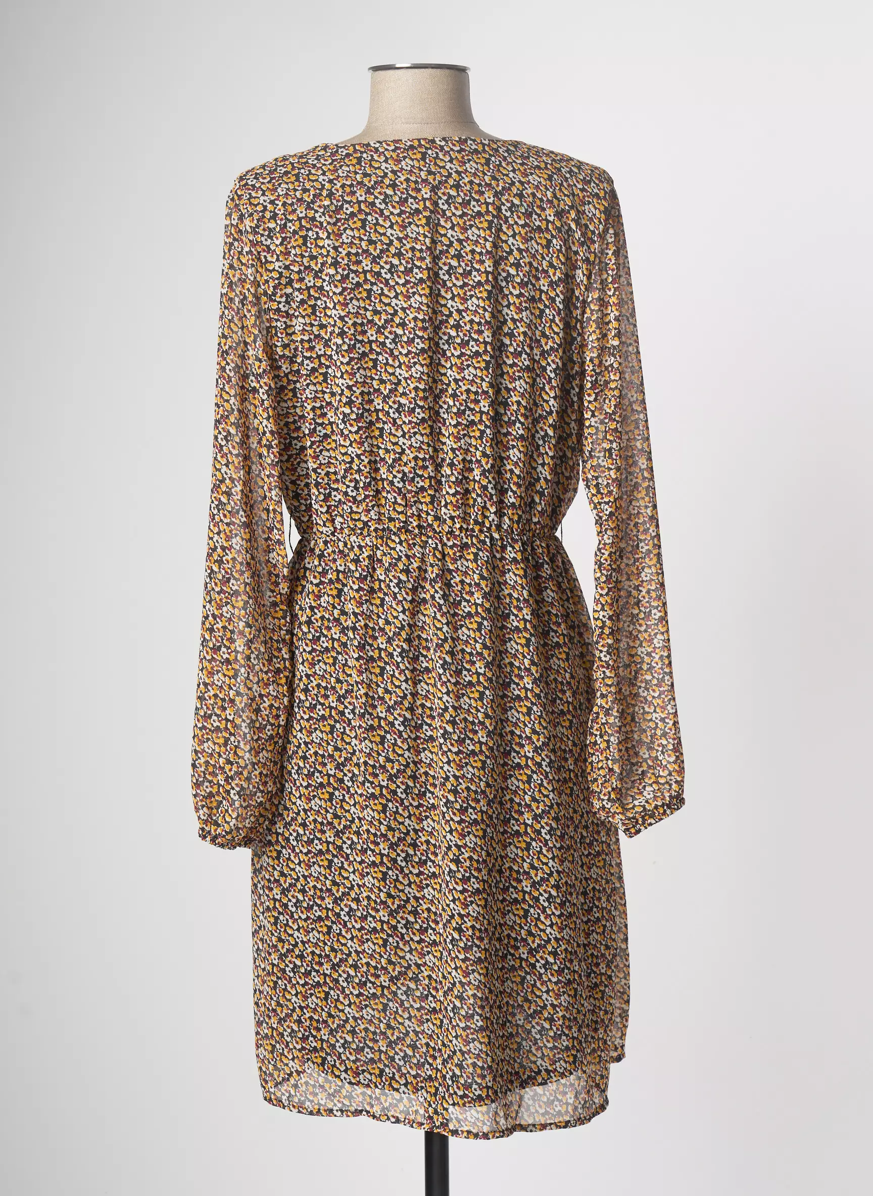 Only Robes Mi Longues Femme couleur jaune