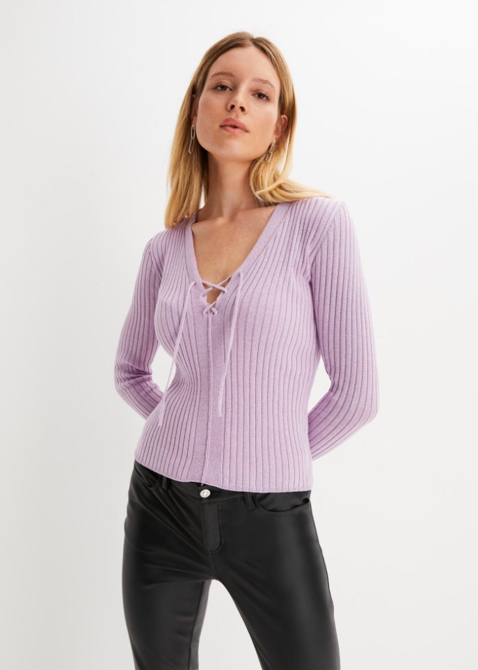 Pullover mit Schnürung