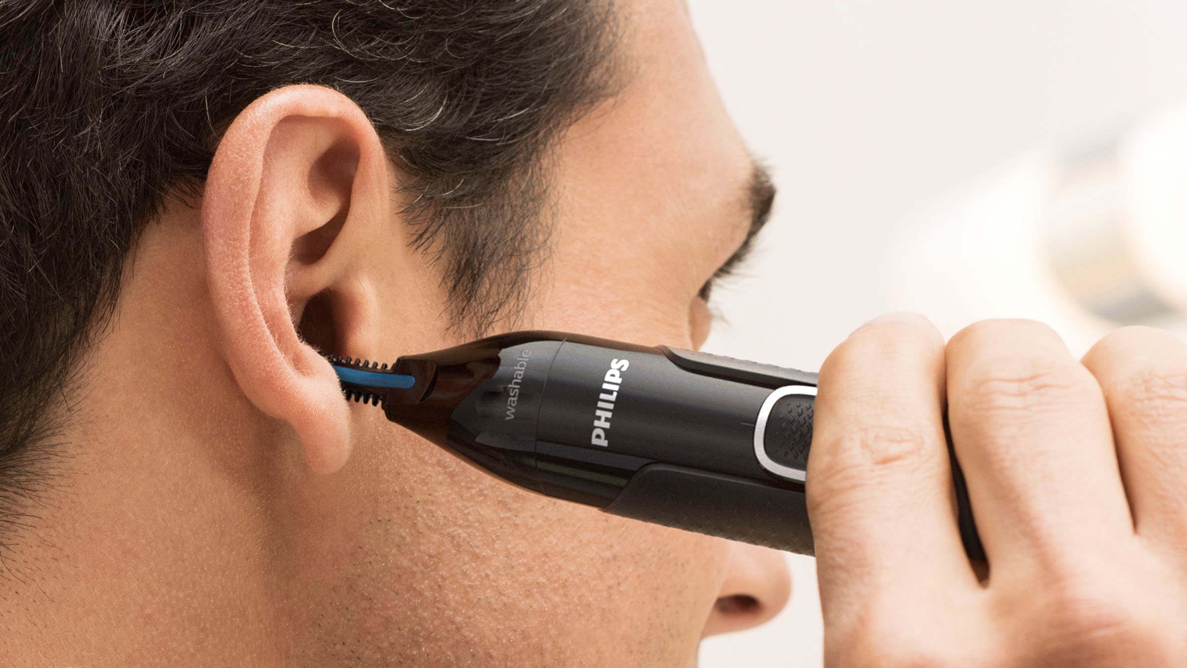 Philips Nasen- und Ohrhaartrimmer NT5650/16, ultimativer Komfort ohne Ziepen