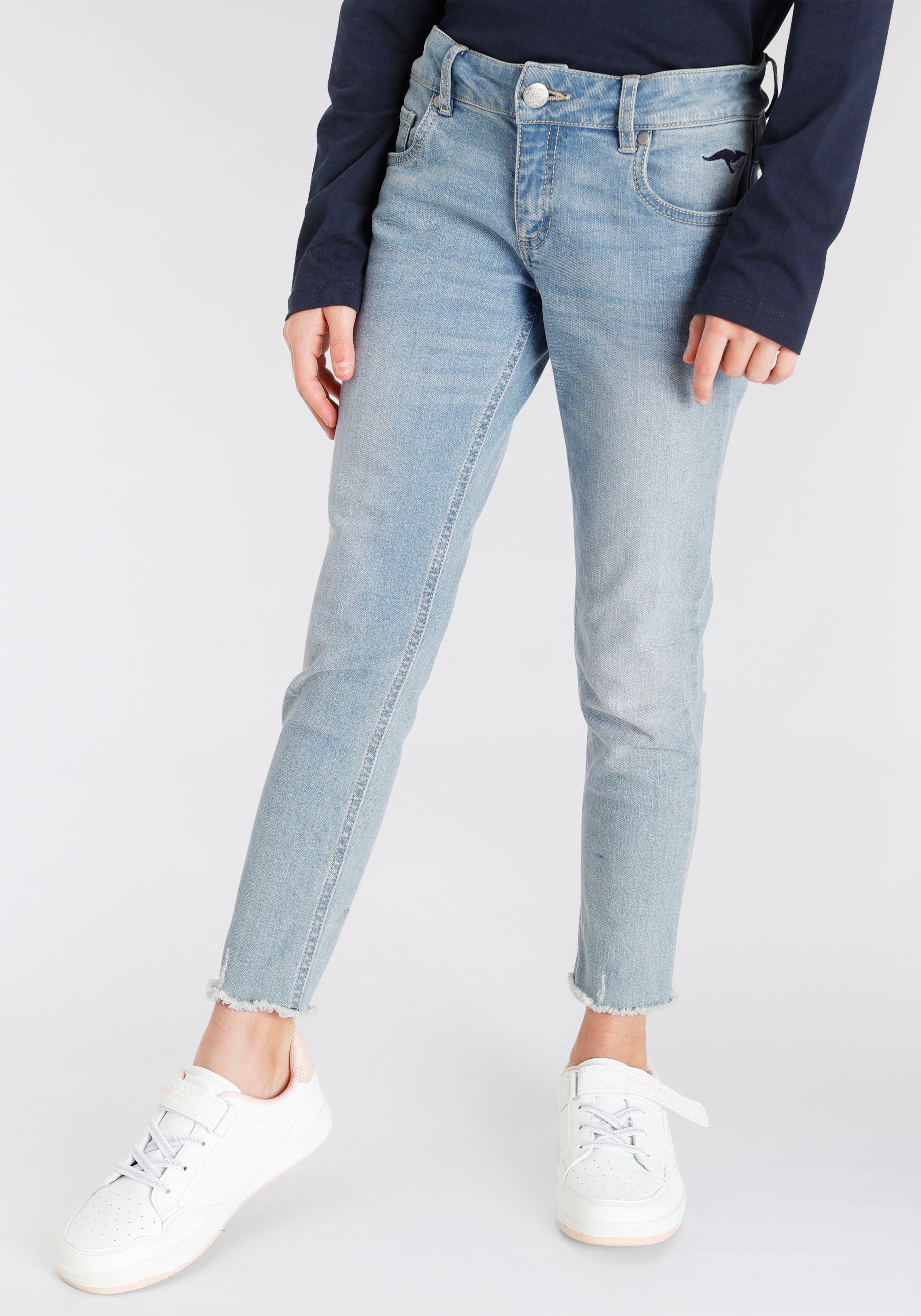 KangaROOS 7/8-Jeans mit geschnittener Saumkante