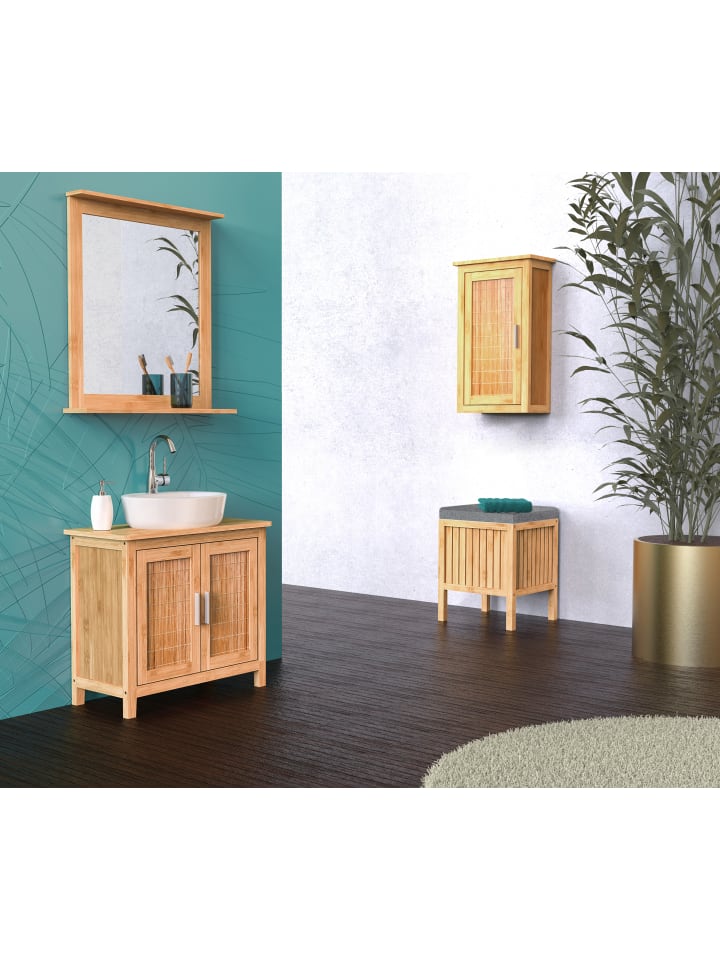 eisl since 1980 Bambus Hängeschrank Bad in Hellnatur - (H)70 cm x (B) 40 cm günstig kaufen onesize