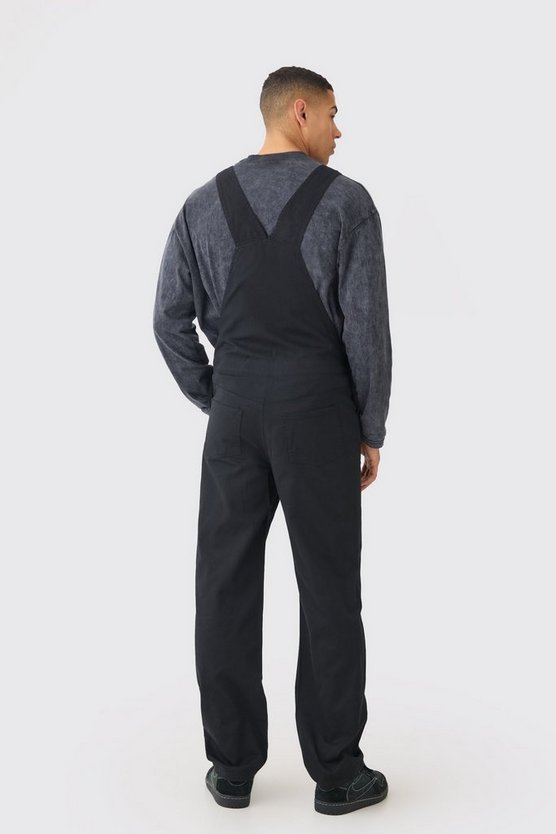 Lockere Twill Official Twill-Latzhose