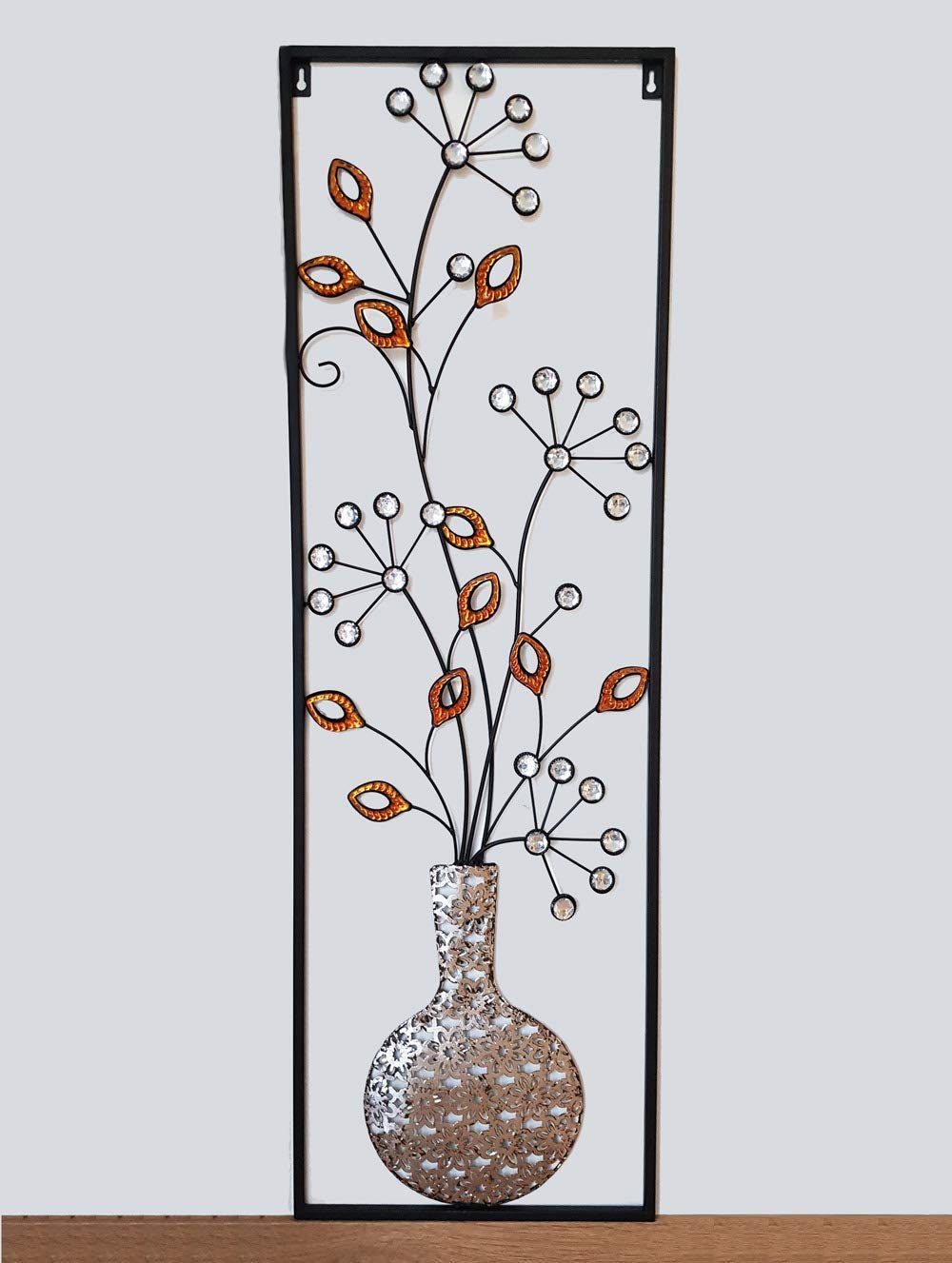 K&L Wall Art Metallbild Garten Metallbild Wohnzimmer Wandbild aus Metall Wanddeko, Blumenstrauß (Bild, 1 St), langlebig
