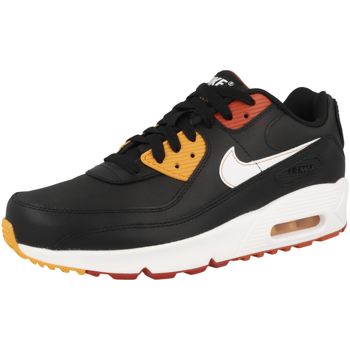 Nike Performance Air Max 90 Leather (GS) Sneaker Low schwarz