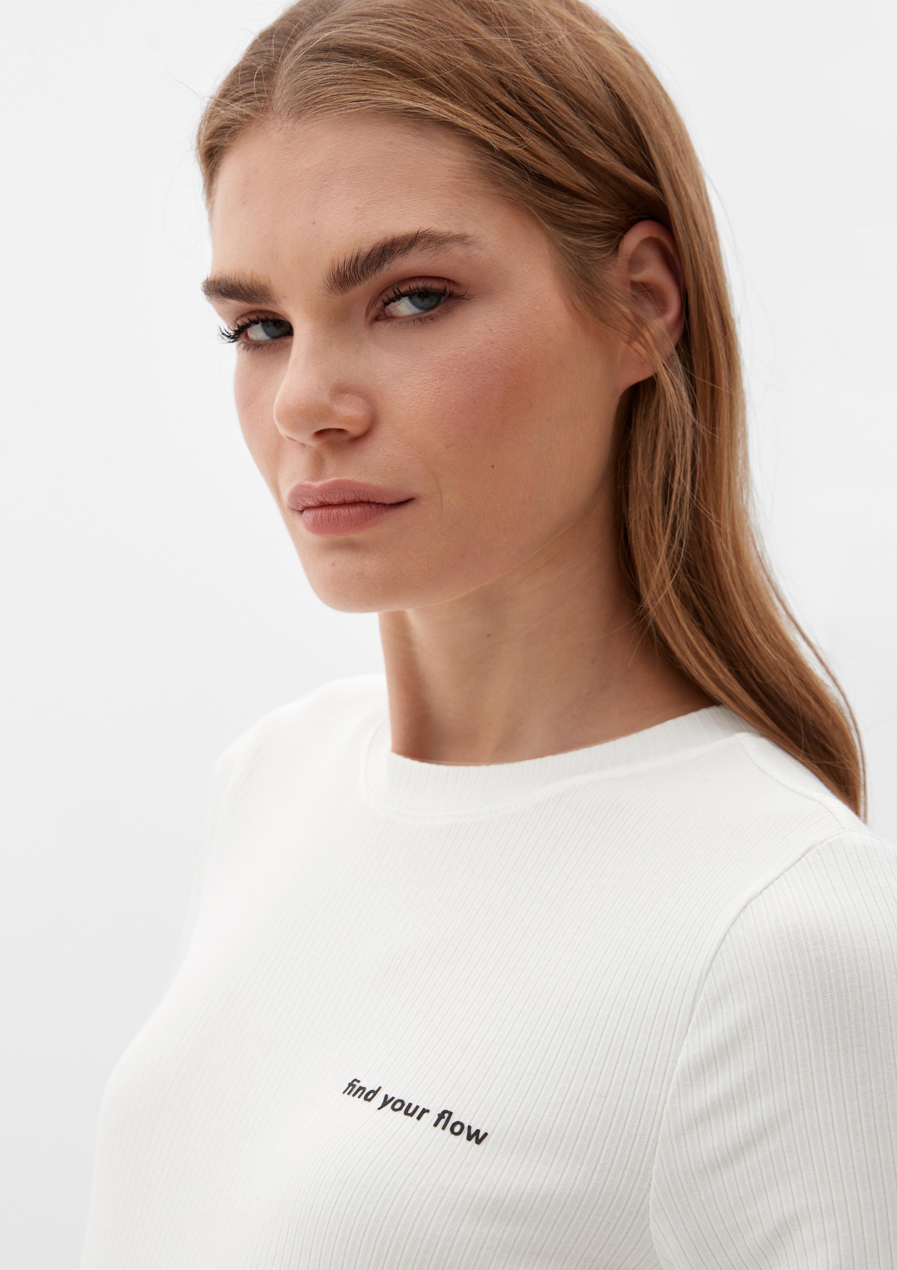Shirt mit Rippstruktur  2122352-0210