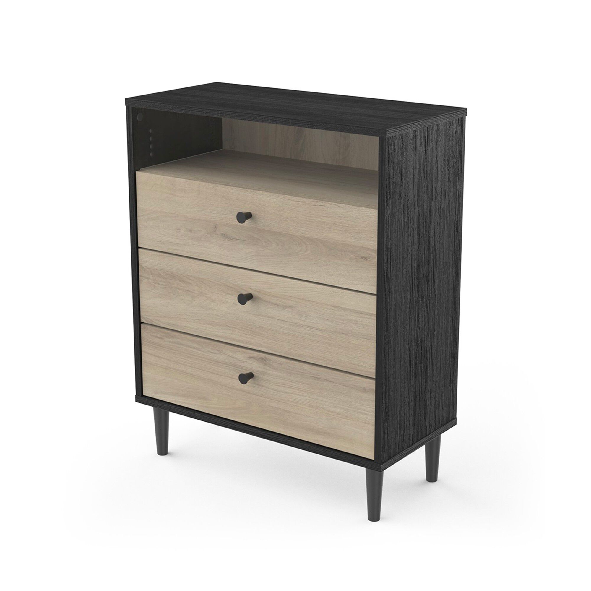 Commode HAMFIELD 3 tiroirs, 1 niche