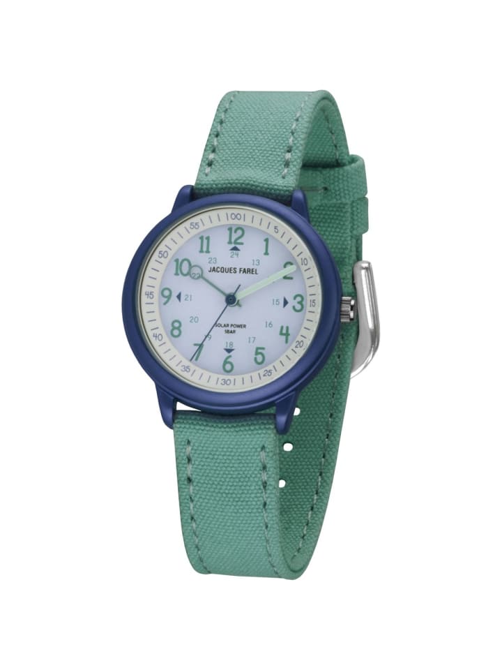 JACQUES FAREL Quarzuhr ORSO 3105 in Türkis günstig kaufen onesize