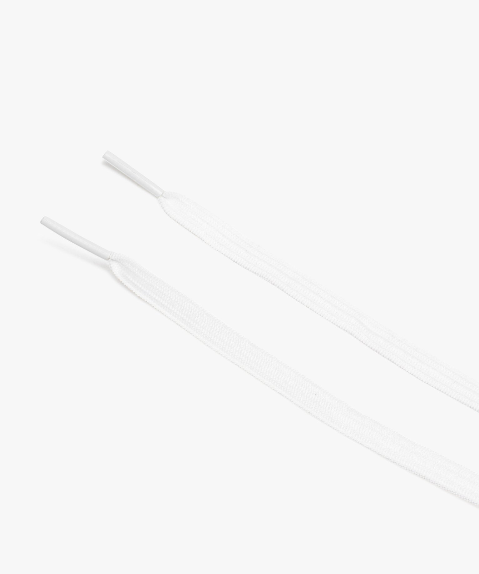 Lacets plats élastiques uni 90 cm (lot de 2) blanc | GEMO