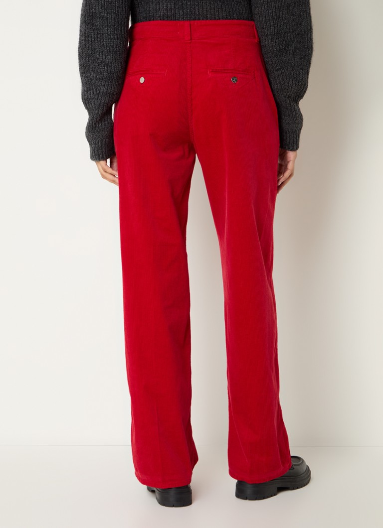 CLOSED Jurdy mid-waist straight-fit corduroy trousers with side pockets